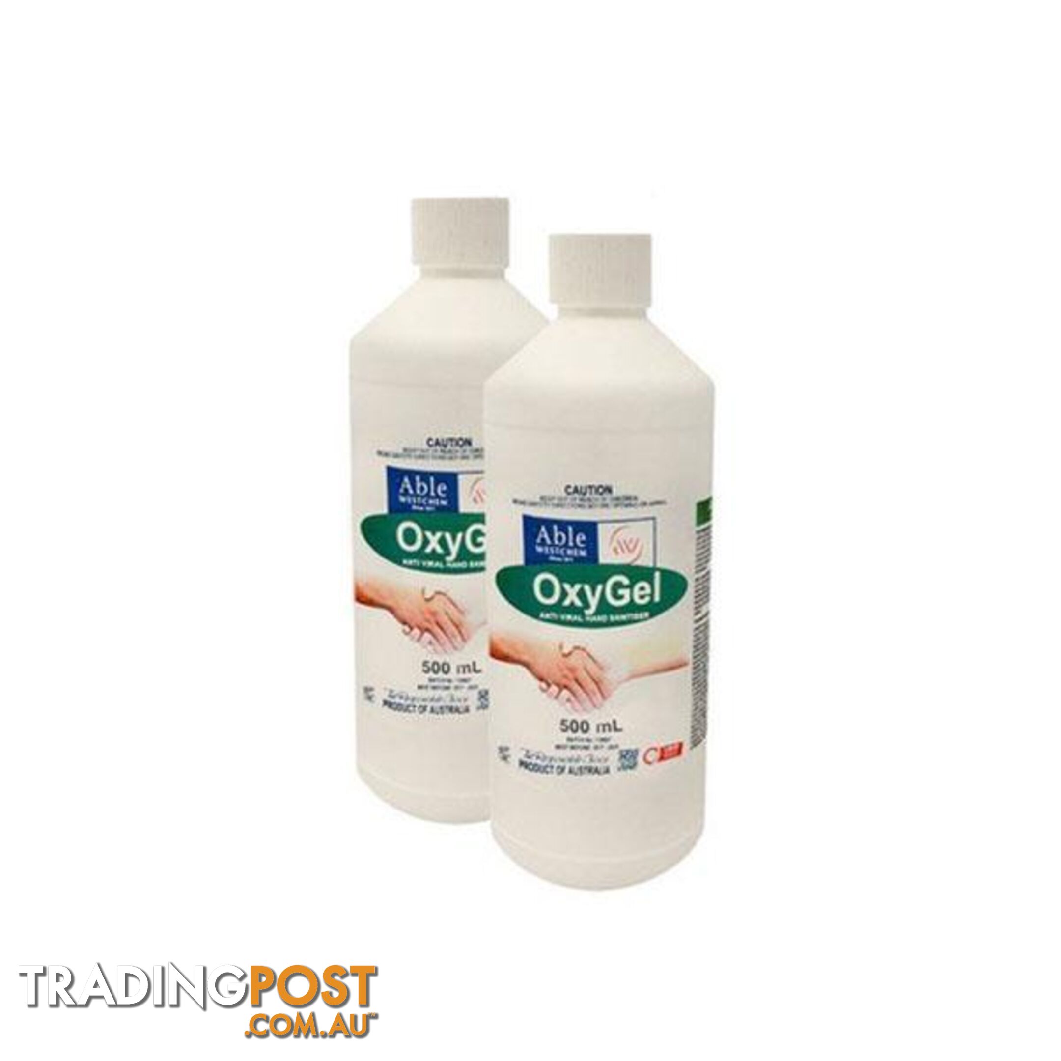 500ML Non-Alcohol Hand Sanitiser Gel - Oxygel - 7427046370653