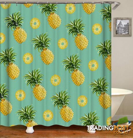 Pineapples And Pineapples Cuts Shower Curtain - Curtain - 7427045970618