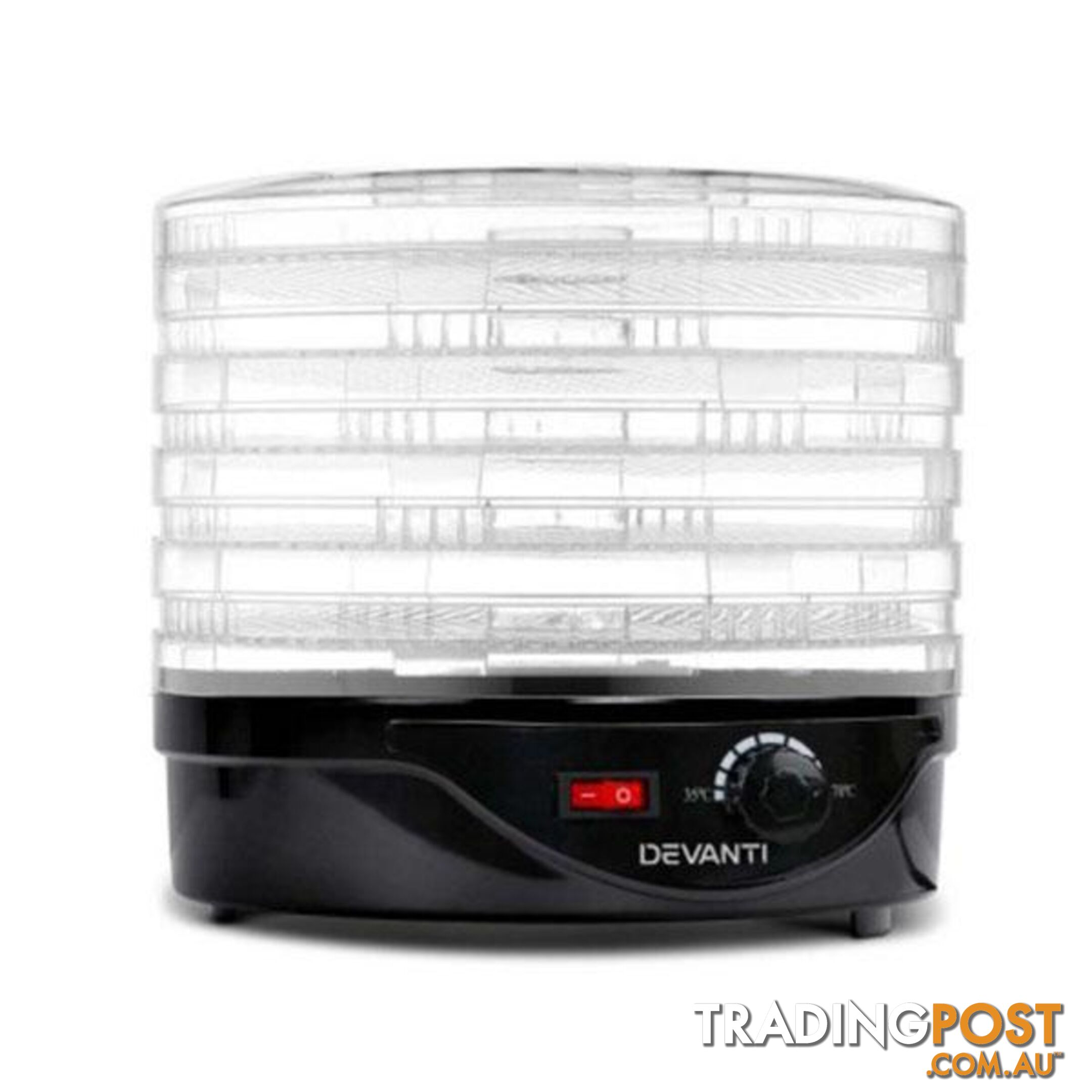 5 Tray Round Food Dehydrator - Devanti - 4344744417431