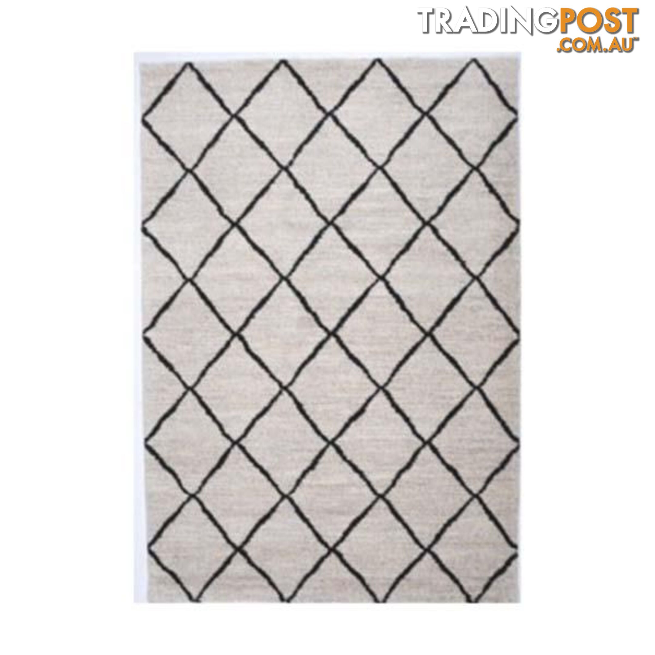 Contemporary Trend Lattice Cream Rug - Unbranded - 7427046216951