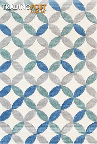 Focus Trellis Blue Rug - Unbranded - 4326500316776