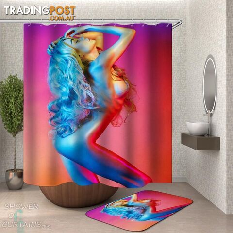 Hot Naked Girl Shower Curtain - Curtain - 7427046299794