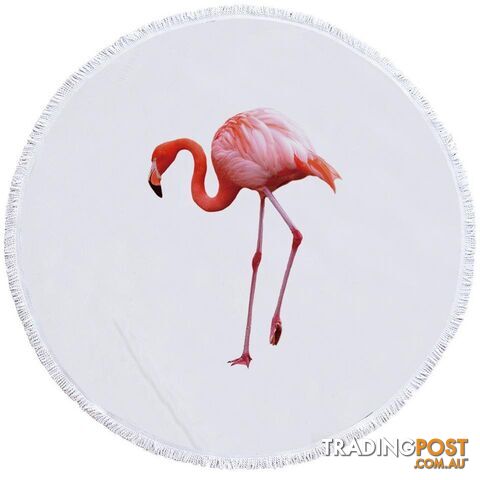 Single Flamingo Beach Towel - Towel - 7427046327190