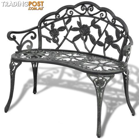 Garden Bench Green Cast Aluminum - Unbranded - 9476062037017