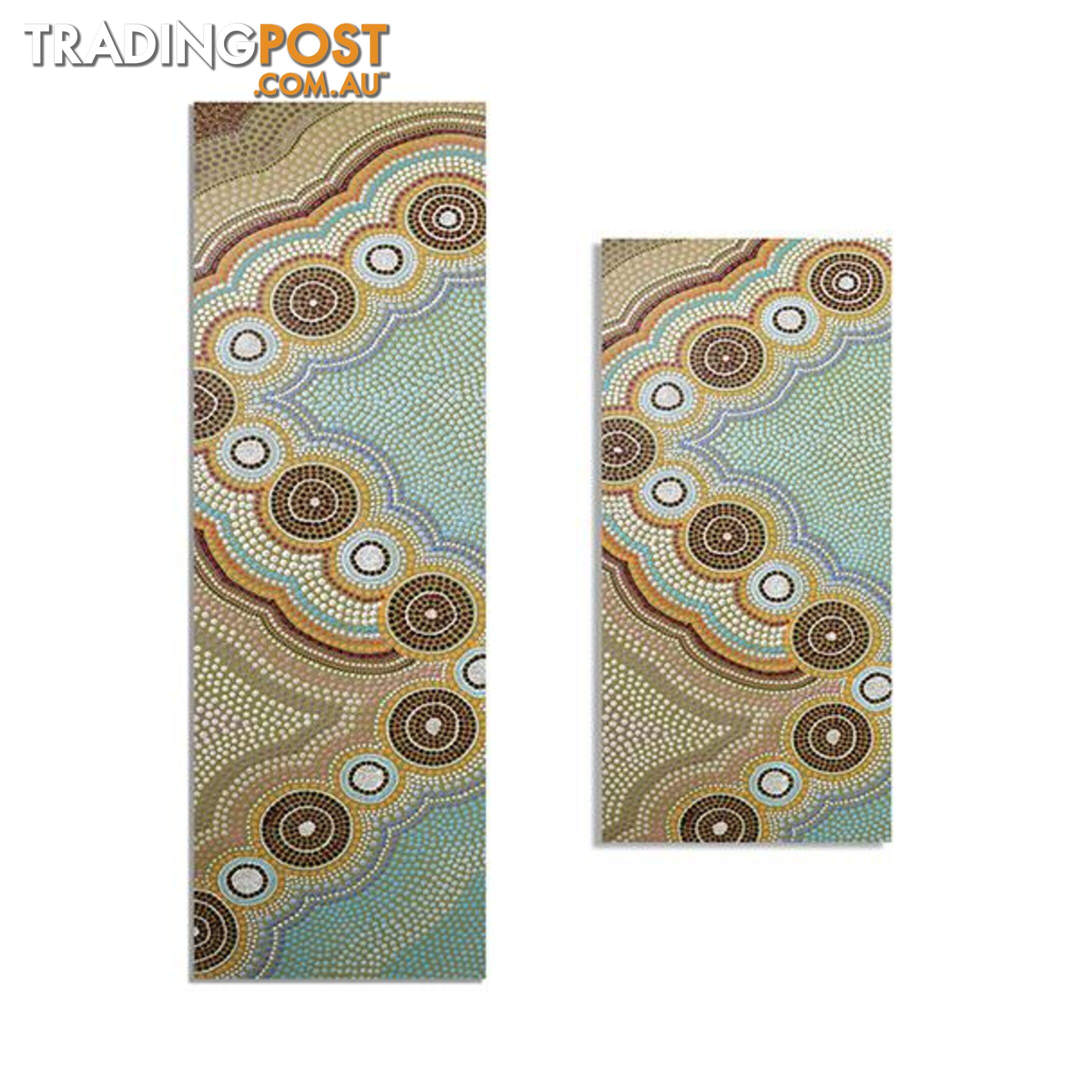 Yoga Mat Oceans Garden Set Aboriginal Design Eco Rubber Adult Child - Unbranded - 787976617578