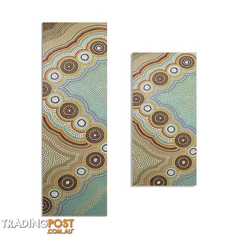 Yoga Mat Oceans Garden Set Aboriginal Design Eco Rubber Adult Child - Unbranded - 787976617578