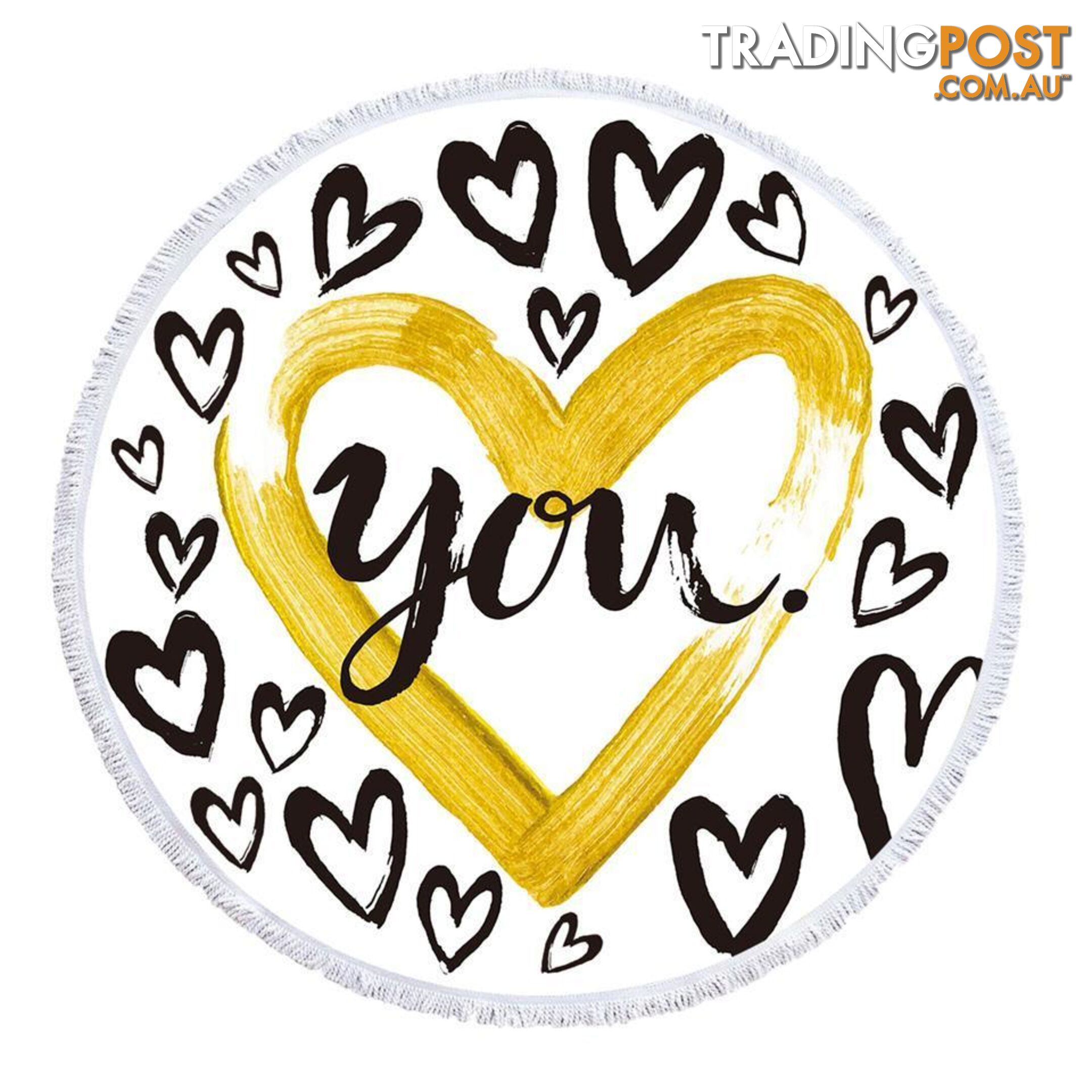 Love You Beach Towel - Towel - 7427046334570