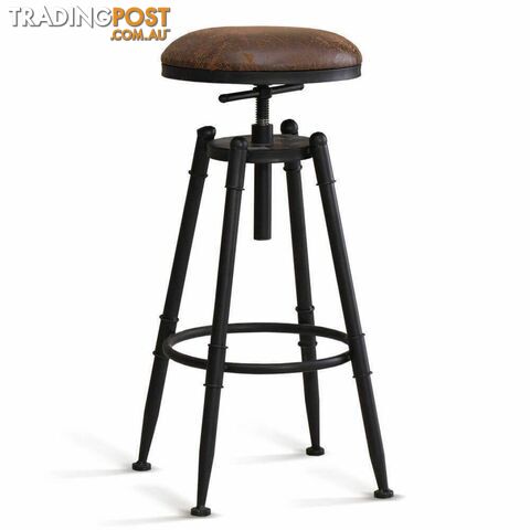 4X Rustic Industrial Bar Stool Kitchen Stool Barstool Swivel Dining Chair - Unbranded - 787976592226