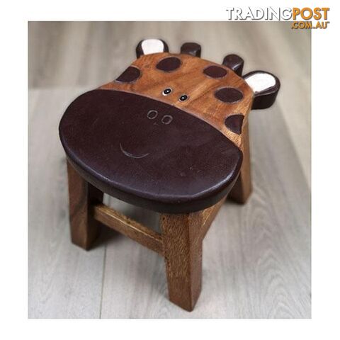 Kids Wooden Stool Giraffe - Mango Trees - 9476062140632