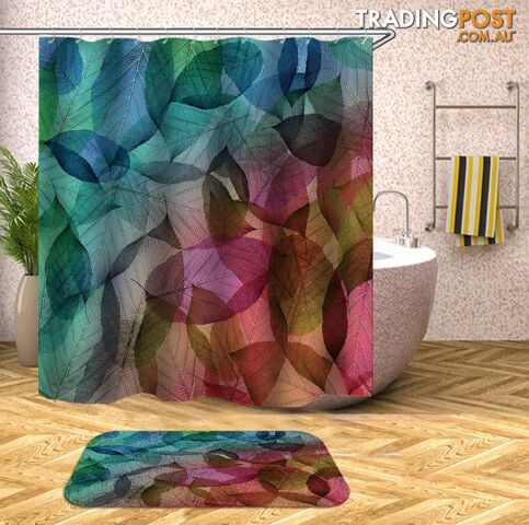 Colorful Leaves Shower Curtain - Curtain - 7427045995741