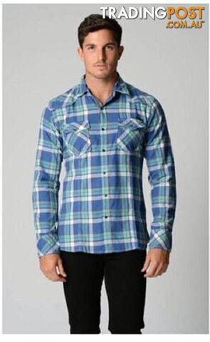 Deacon Aqua Check Shirt - Large - Deacon - 4326500389114