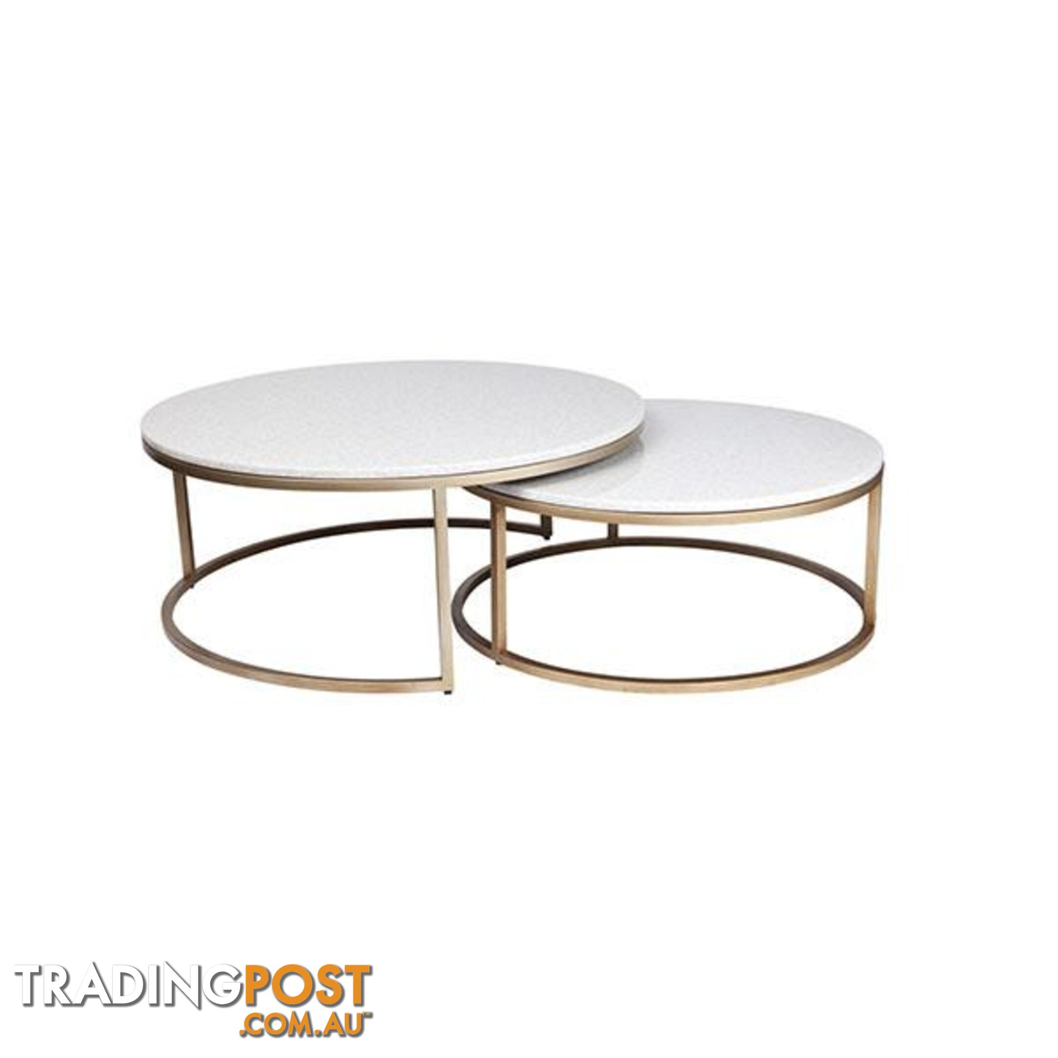 Chloe Coffee Table Gold 2 Pc - Cocktail Table - 9320294107195