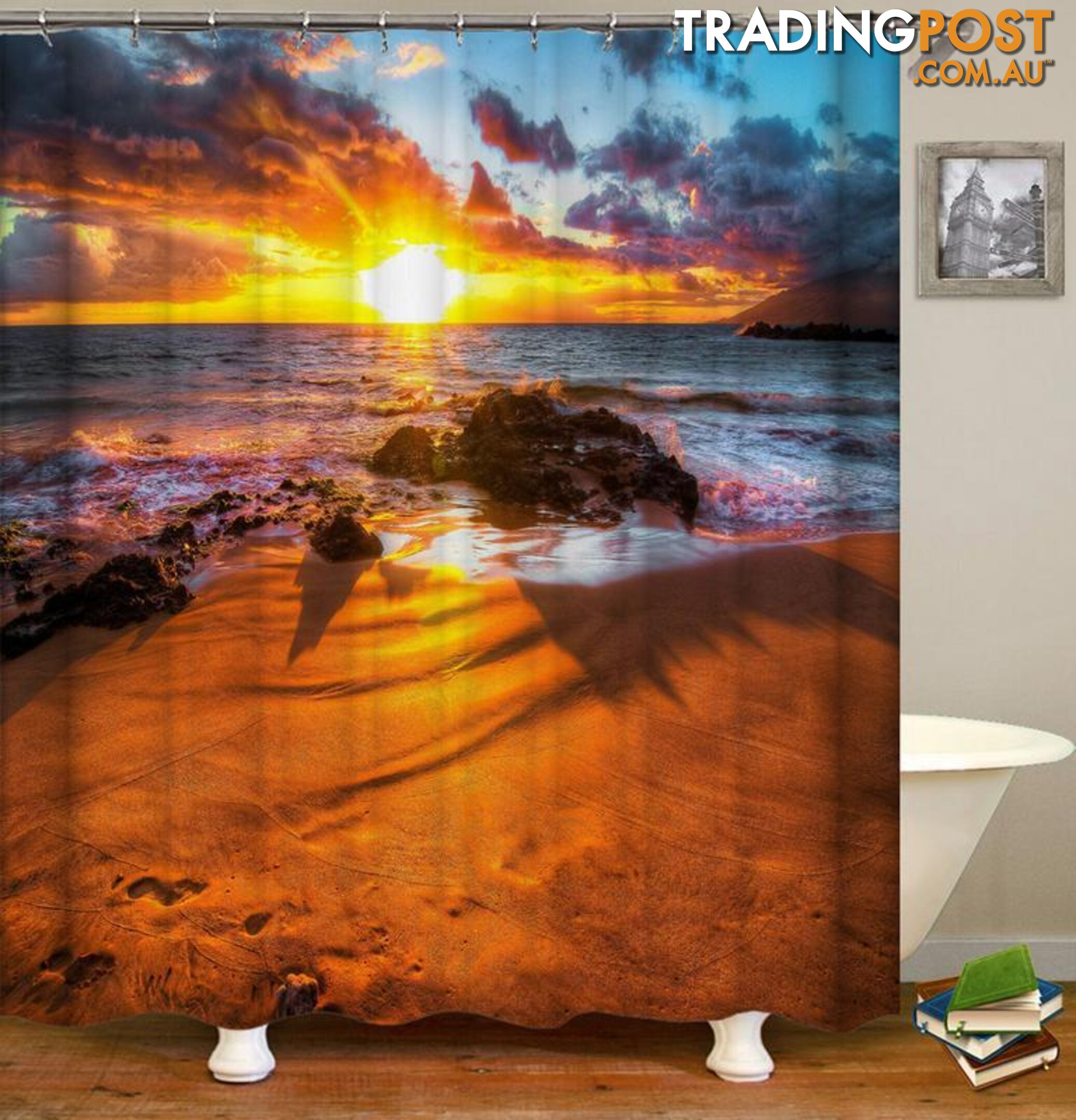 Stunning Sunset Shower Curtain - Curtain - 7427045973893