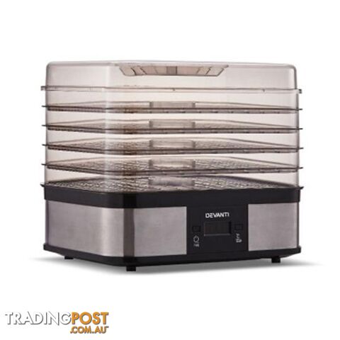 Devanti Food Dehydrator With 5 Trays - Devanti - 7427046182928