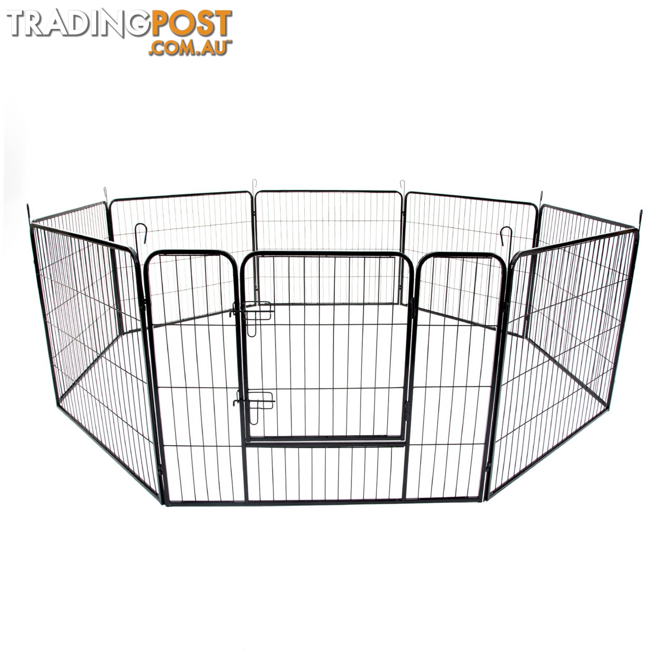 8 Heavy Duty Panel Foldable Pet Playpen 40" - Unbranded - 9352338004504