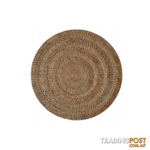 Anna Crochet Natural Circle Rug - Unbranded - 9476062076955