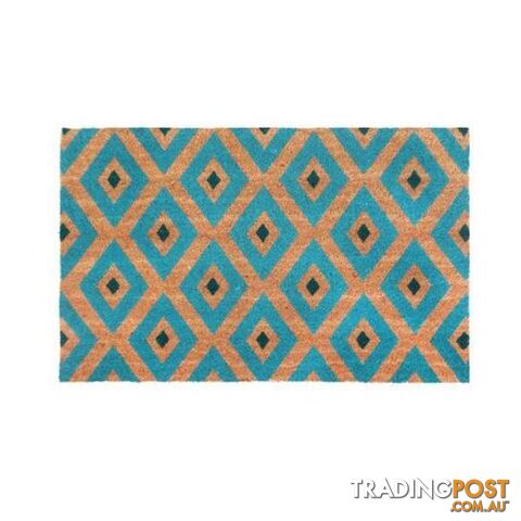 Kimberley Blue Pvc Backed Coir Door Mat - Unbranded - 8901304506293