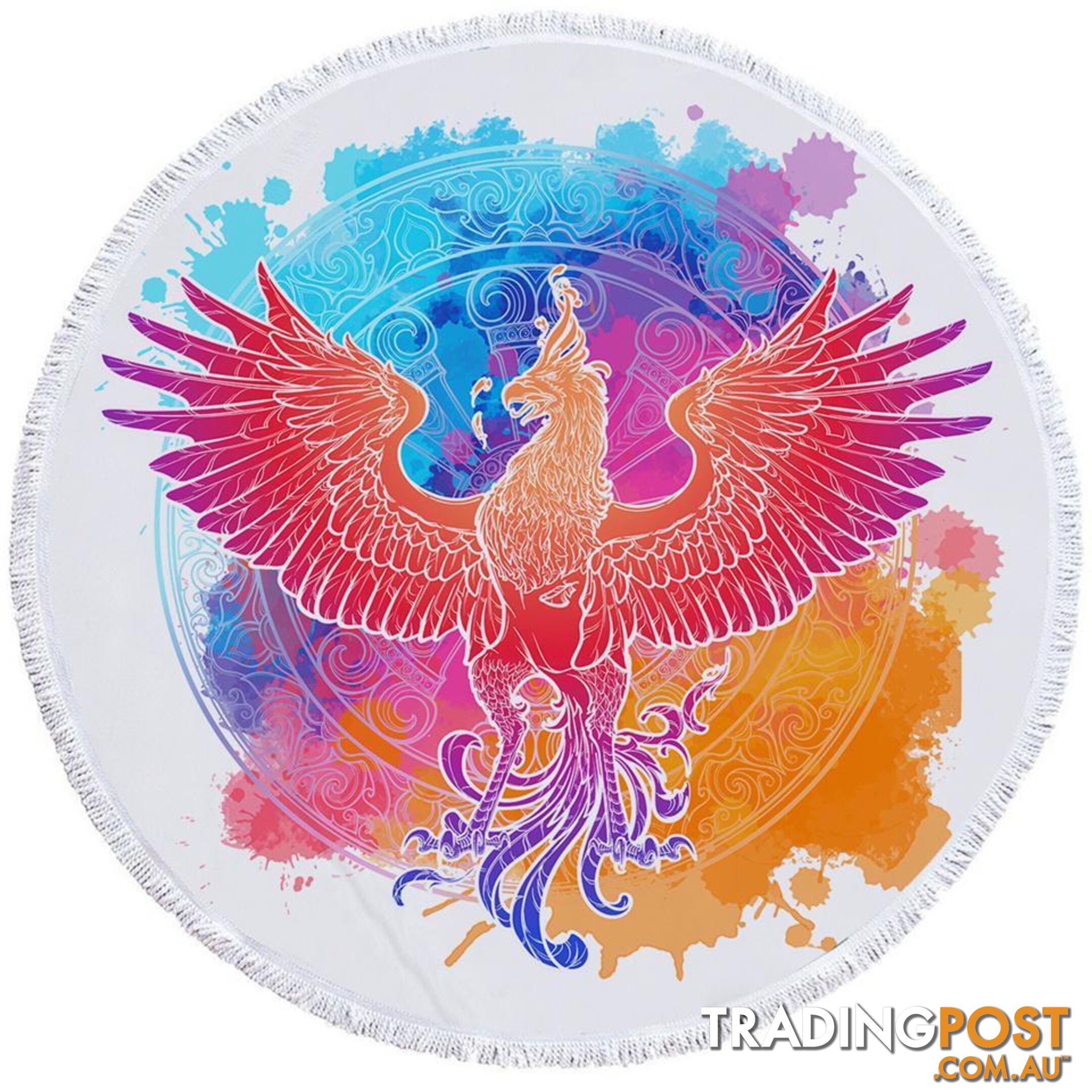 Fire Colors Eagle Beach Towel - Towel - 7427046306027