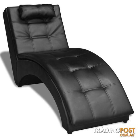 Chaise Lounge With Pillow Artificial Leather - Unbranded - 4326500434319