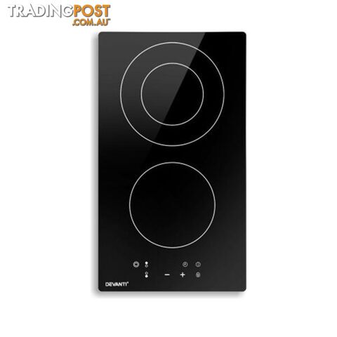 Electric Ceramic Cooktop 30Cm Kitchen Cooker Hob Touch Control 3 Zones - Devanti - 9355720022940