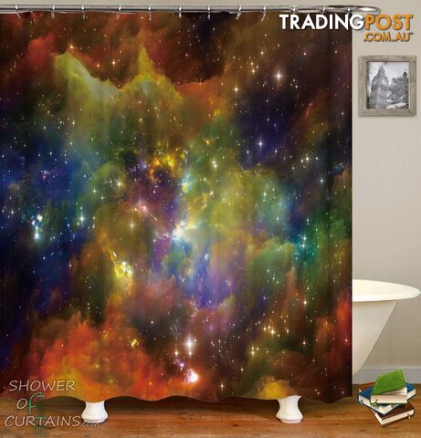 Outer Space Shower Curtain - Curtain - 7427046284530