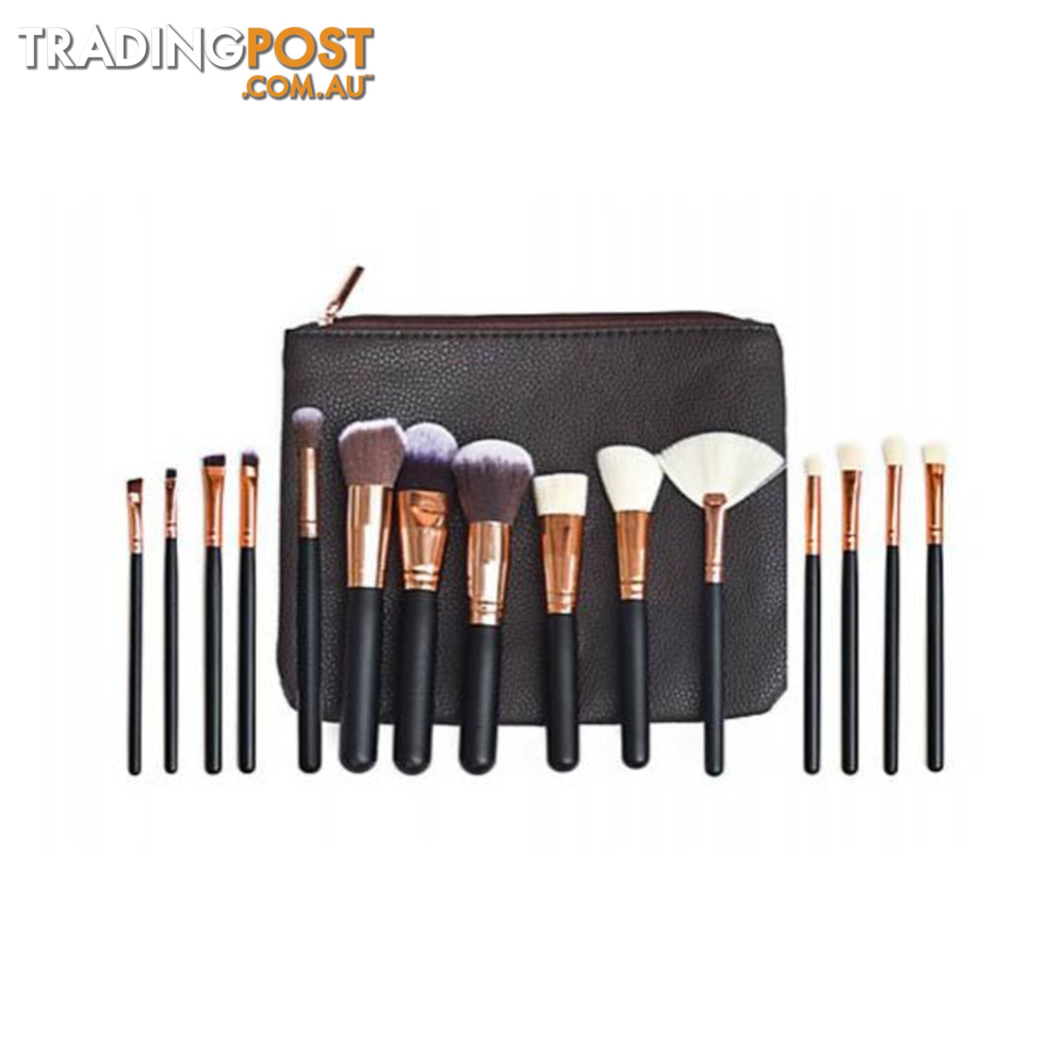 15Pcs Soft Pro Face Powder Makeup Brushes Set Blending Highlight Tools - Randy & Travis Machinery - 7427046226172