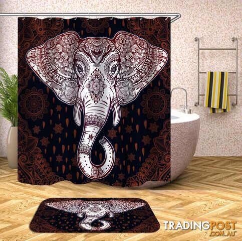 Gorgeous Indian Elephant Shower Curtain - Curtain - 7427046001588