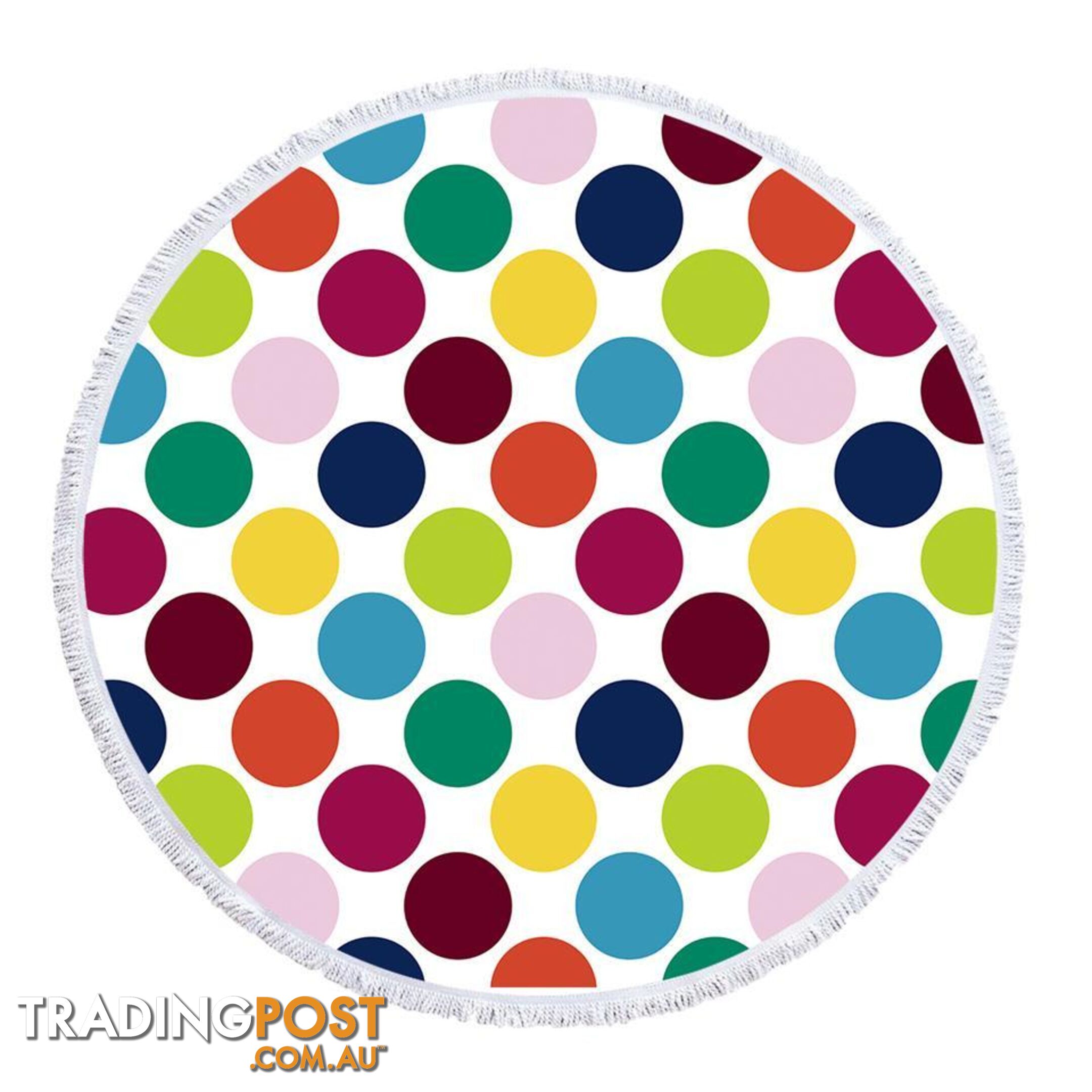 Multi Colored Dots Beach Towel - Towel - 7427046334716