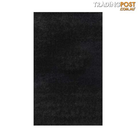 GRAND SHAGGY BLACK RUG - Unbranded - 7427046338004