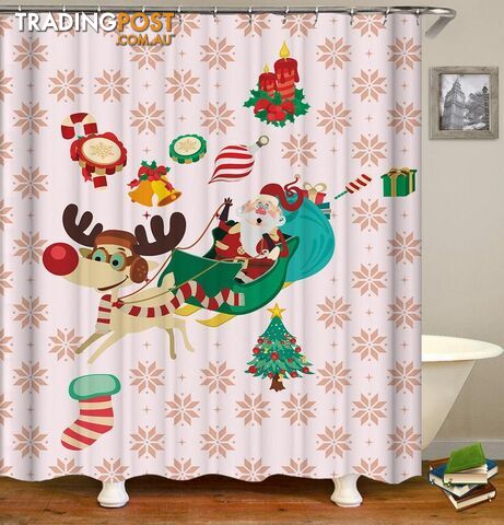 Christmas Icons Shower Curtain - Curtain - 7427046018401
