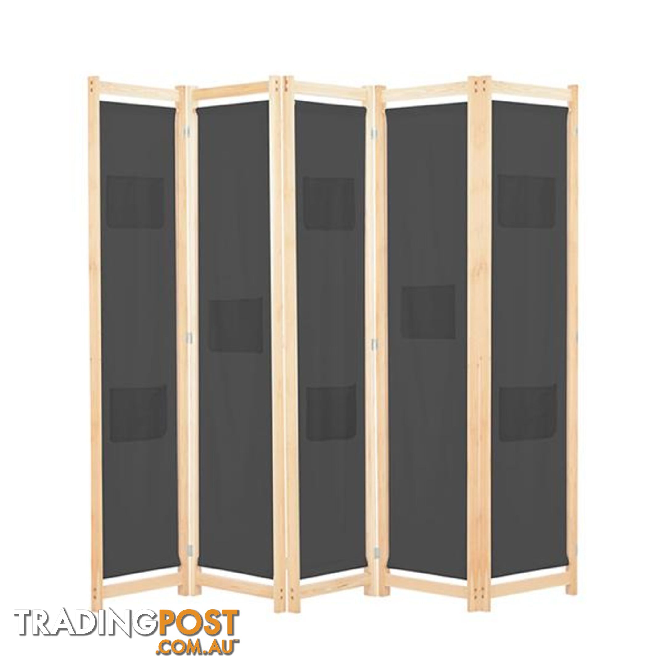 5 Panel Room Divider 200X170X4 Cm Fabric - Unbranded - 787976575977