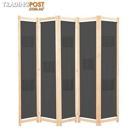 5 Panel Room Divider 200X170X4 Cm Fabric - Unbranded - 787976575977