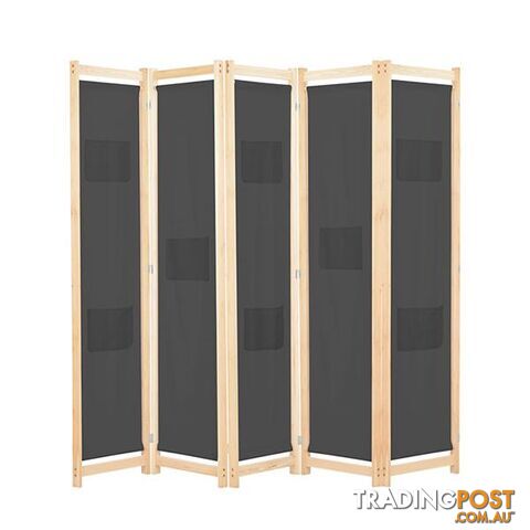5 Panel Room Divider 200X170X4 Cm Fabric - Unbranded - 787976575977