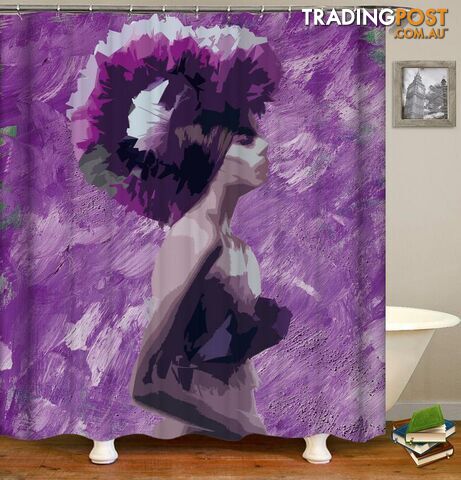 The Purple Lady Shower Curtain - Curtains - 7427045923409