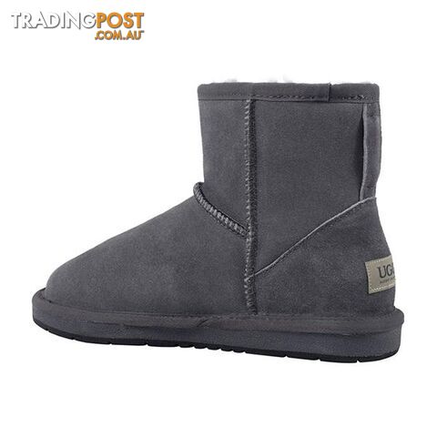 Auzland Classic Leather Water Resistant Mini Ugg Boot Grey - AUZLAND - 822427510425