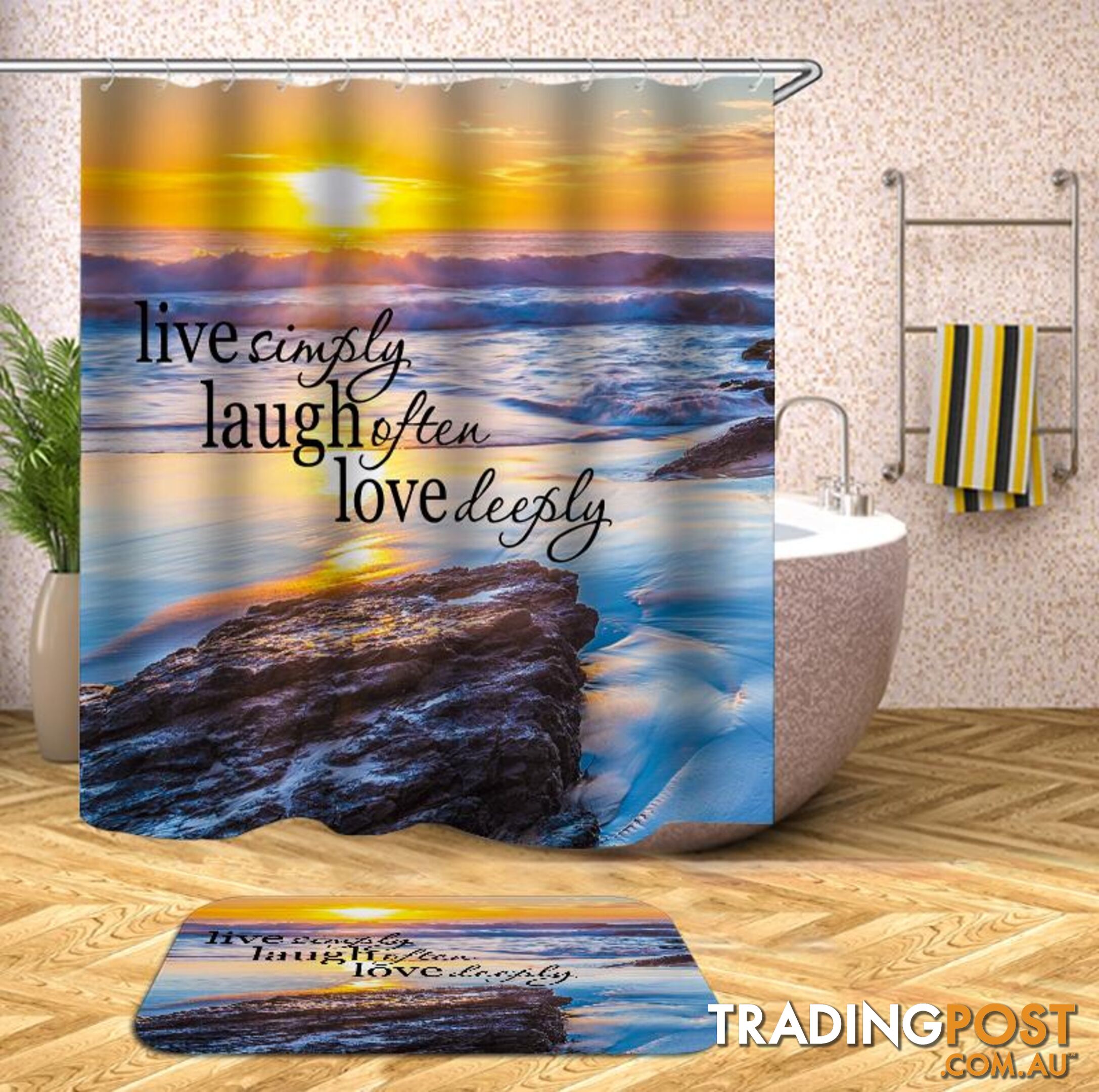 Sunset Quote Shower Curtain - Curtain - 7427045931954