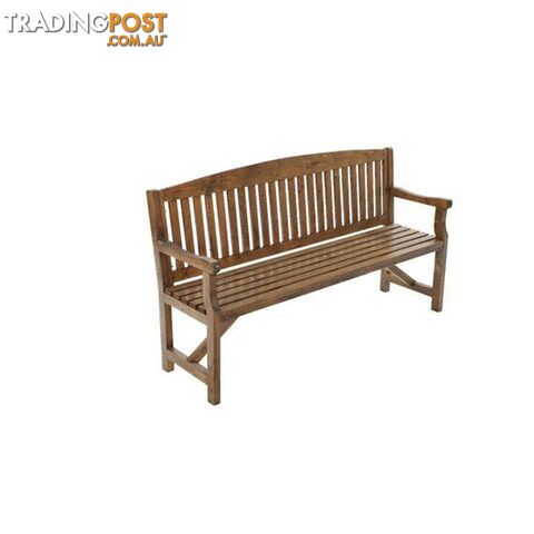 3 Seater Wooden Garden Bench Chair Natural - Gardeon - 7427046150521
