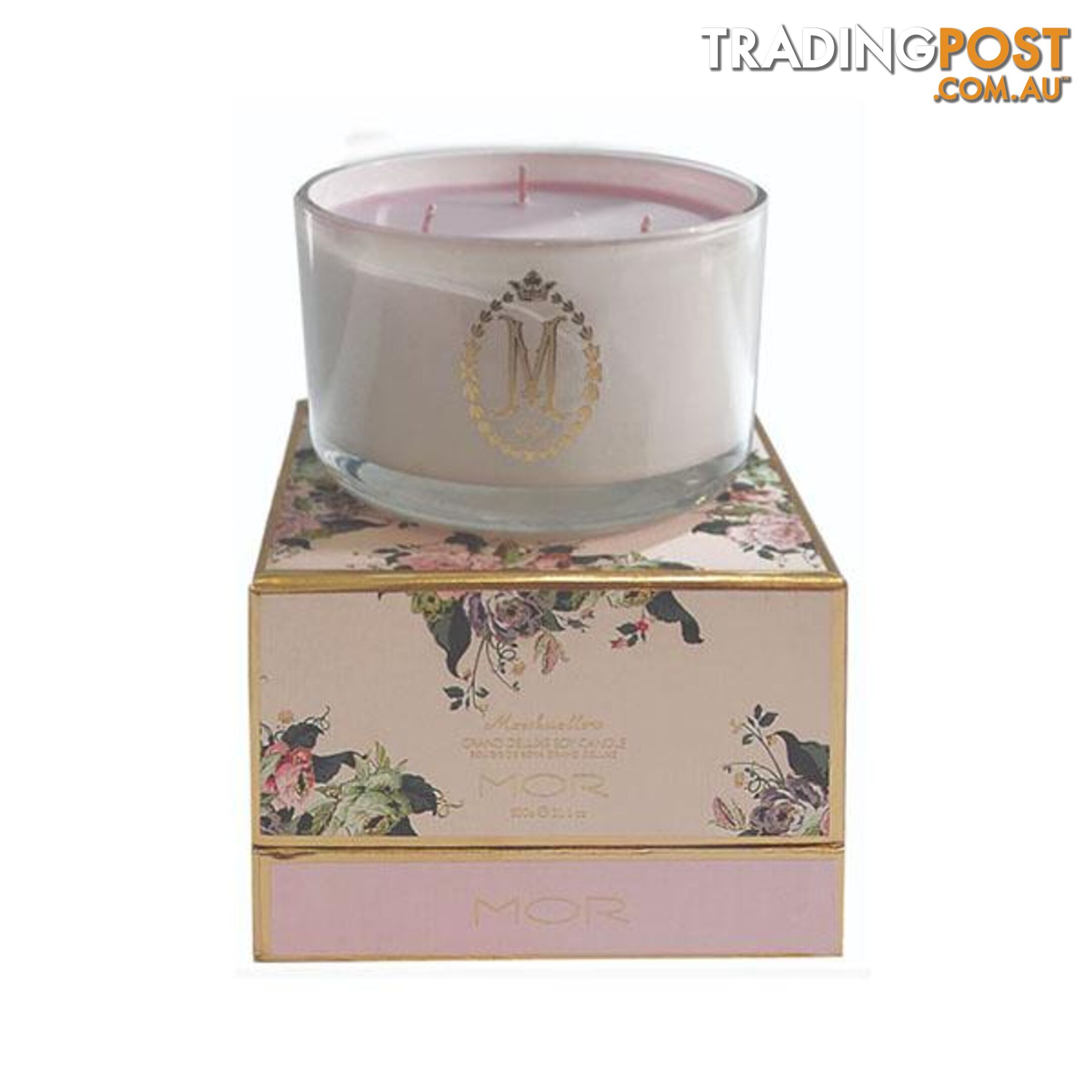 Mor Luxury 3 Wick Candle 600G Marshmallow - MOR - 7427046182041