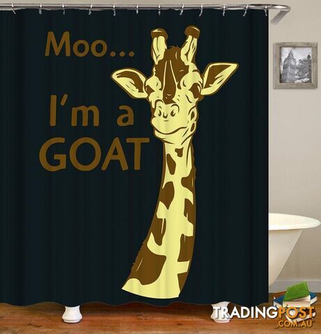 Confused Giraffe Shower Curtain - Curtain - 7427045910485