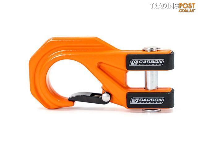 CARBON WINCH HOOK MEGAPRO ORANGE RATED TO 20000LB