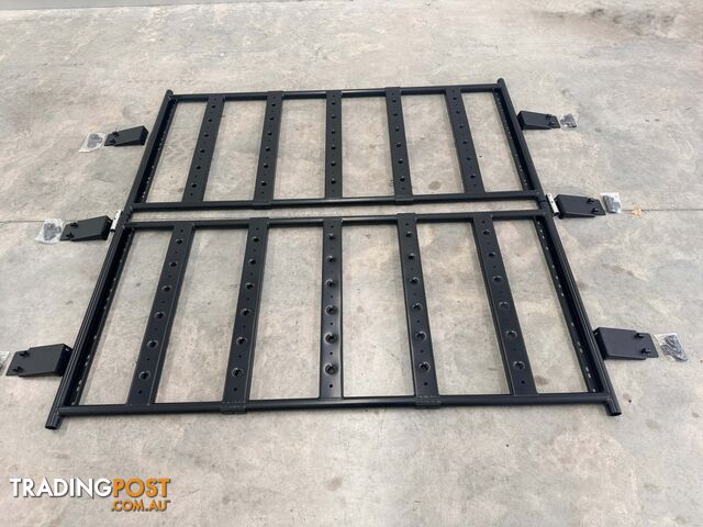 FUSO FGB71/FG84 DUAL CAB ALLOY ROOF RACK/ POD WITH 6 PIECE MOUNT KIT