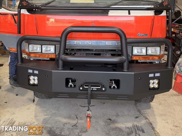 FUSO FG637, FG649 BULL BAR WITH DRIVINGS LIGHTS, WINCH AND RECOVERY POINTS