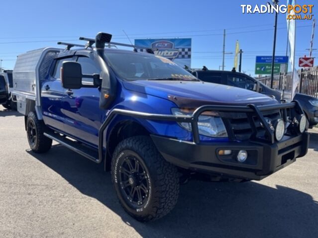 2014  FORD RANGER XL DUAL CAB PX CAB CHASSIS