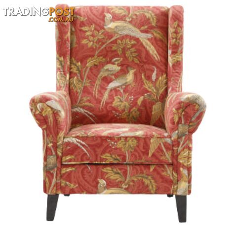 BT Bliss Digital Print Fabric Upholstered Wing Chair SKU: 9791/BC
