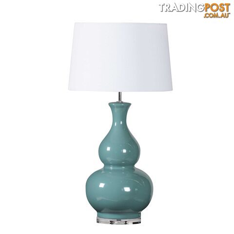 SH Camilla Ceramic Table Lamp in Teal Green SKU: 06-081