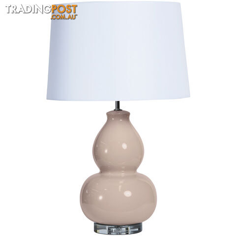 SH Gordan Ceramic Acrylic Table Lamp in Mushroom colour SKU: 06-114