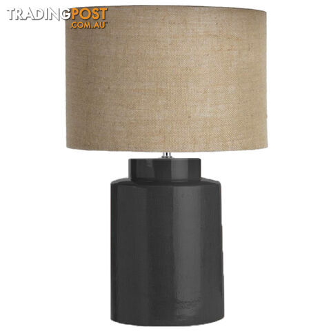 SH Santana Ceramic Table Lamp With Natural Shade SKU: 06-161