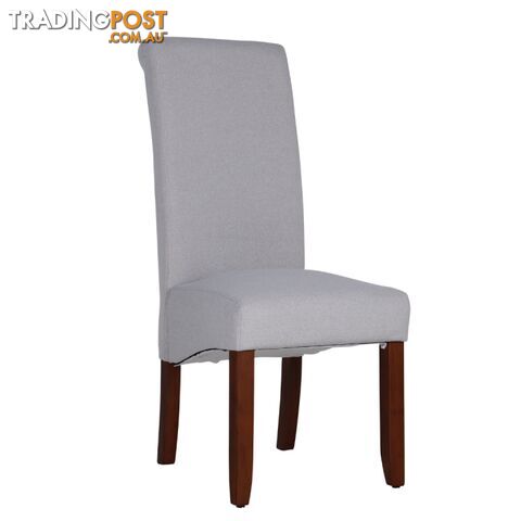BT Avalon Grey Fabric Upholstered Chestnut Leg Dining Chair SKU: AVALON-C2