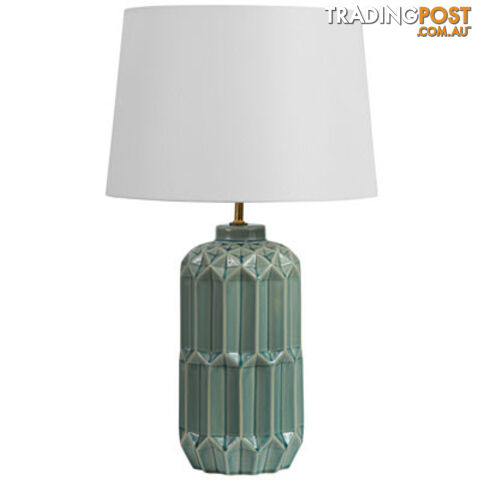 SH Tahlia Ceramic Table Lamp in Sea Green SKU: 06-123