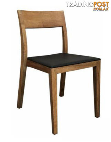 MF Danish Timber Framed Leather Seat Dining Chair SKU: FC008A